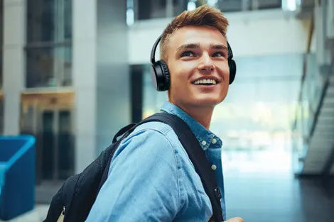 JVC HA-S36WA Bluetooth 5.2 Headphones Lightweight Over Ear (Blue) Alliance Entertainment