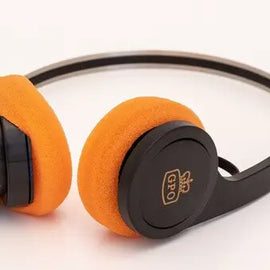 GPO Retro HW-BTH Bluetooth Headset On Ear With Microphone - Black/Orange Alliance Entertainment