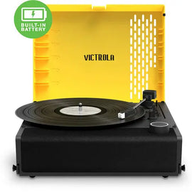 Victrola VSC-750SB-YEL Revolution GO Portable Record Player: Yellow Alliance Entertainment